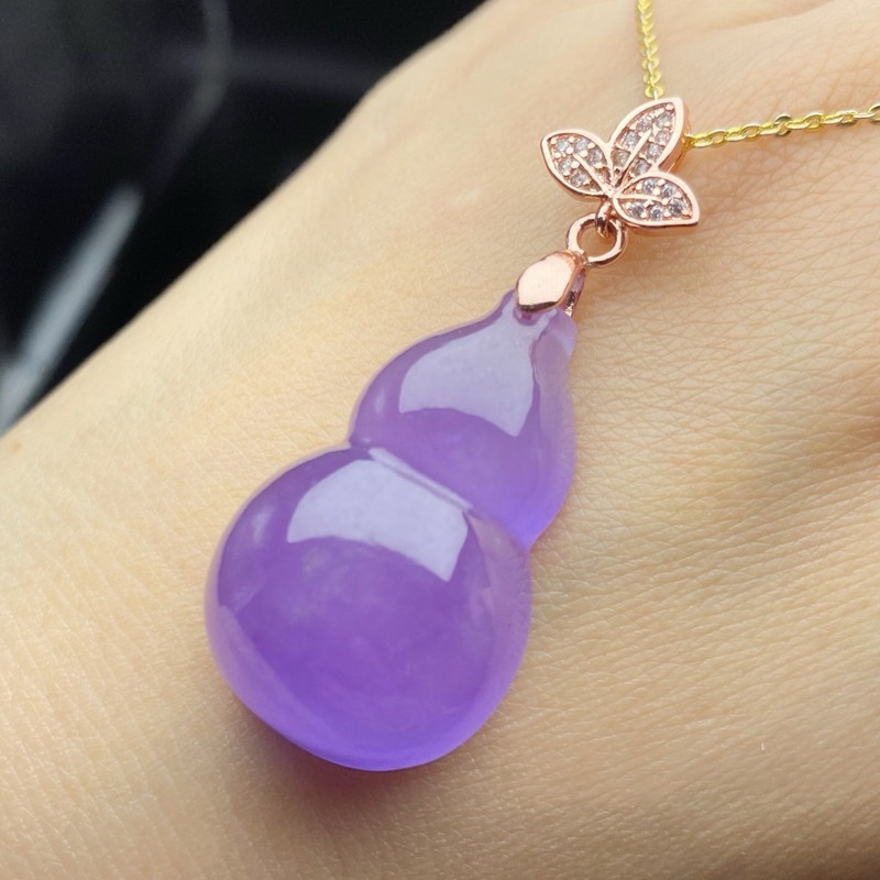 Lighting & Home Decor Studio Photos - Pendant, Ice-Type Old Mine Jade, Violet