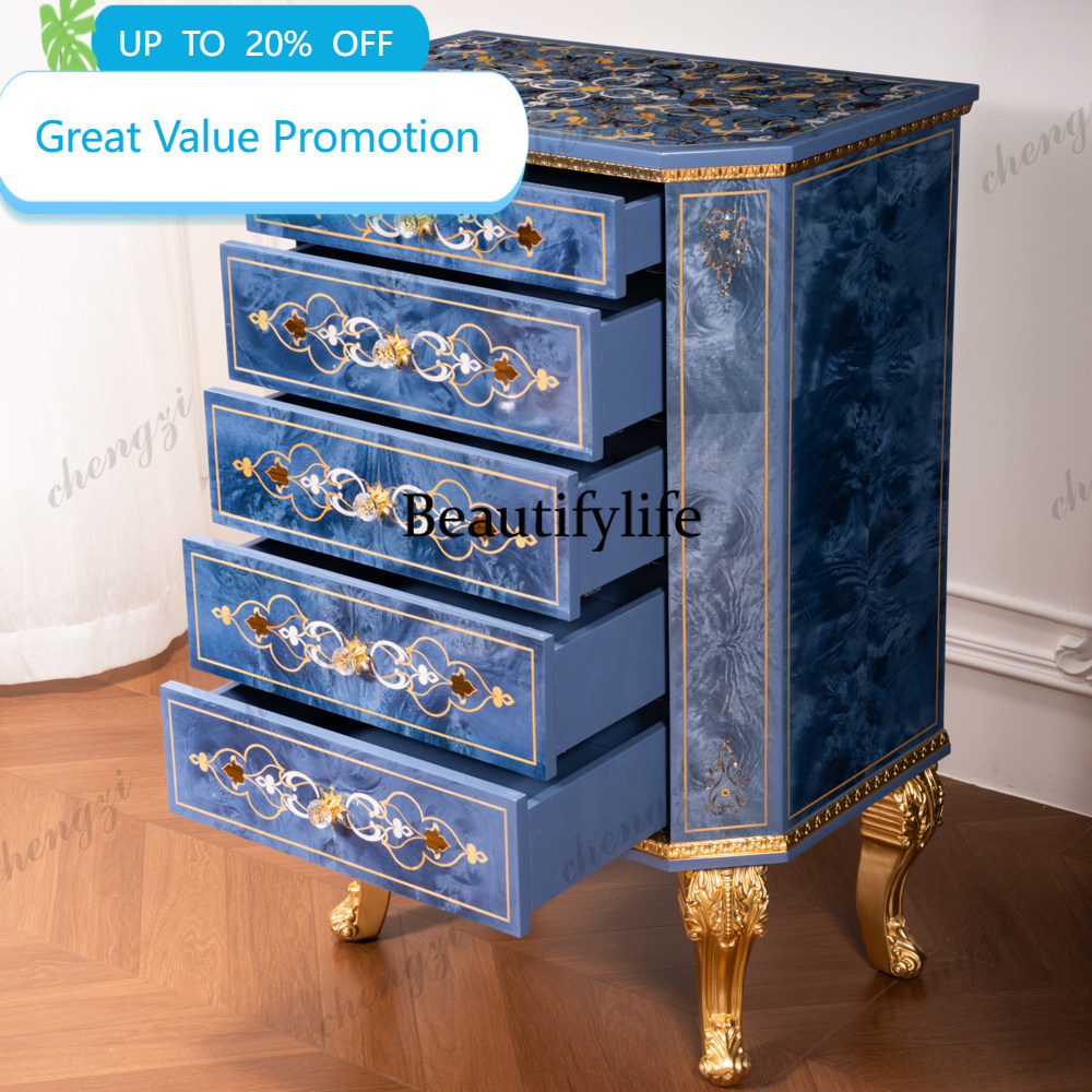 Lighting Decorative - M178 French retro carved chest cabinet
