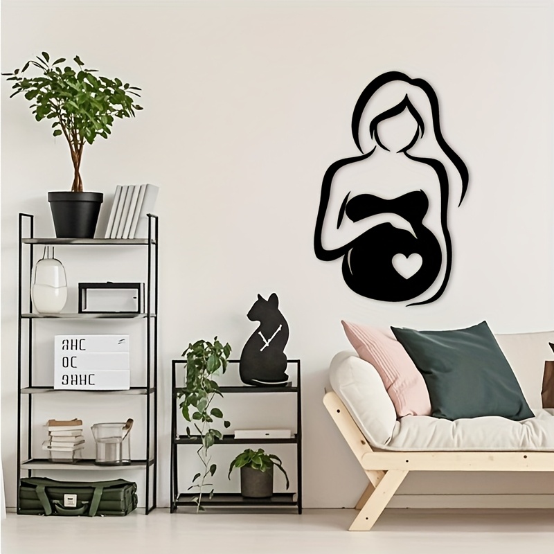 Lighting Metal Wall Decor - CIFBUY Metal Wall Art Pregnancy Silhouette