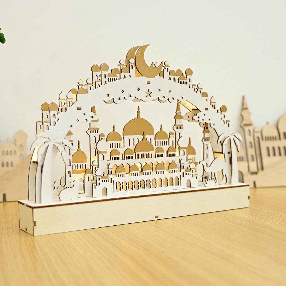 New Wooden LED Moon & Bridge L - đánh giá và giá Lighting Decor Woodbridge