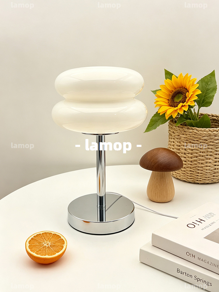 Bauhaus Cream‑Globe Table Lamp - đánh giá và giá Lighting Decor Bedroom