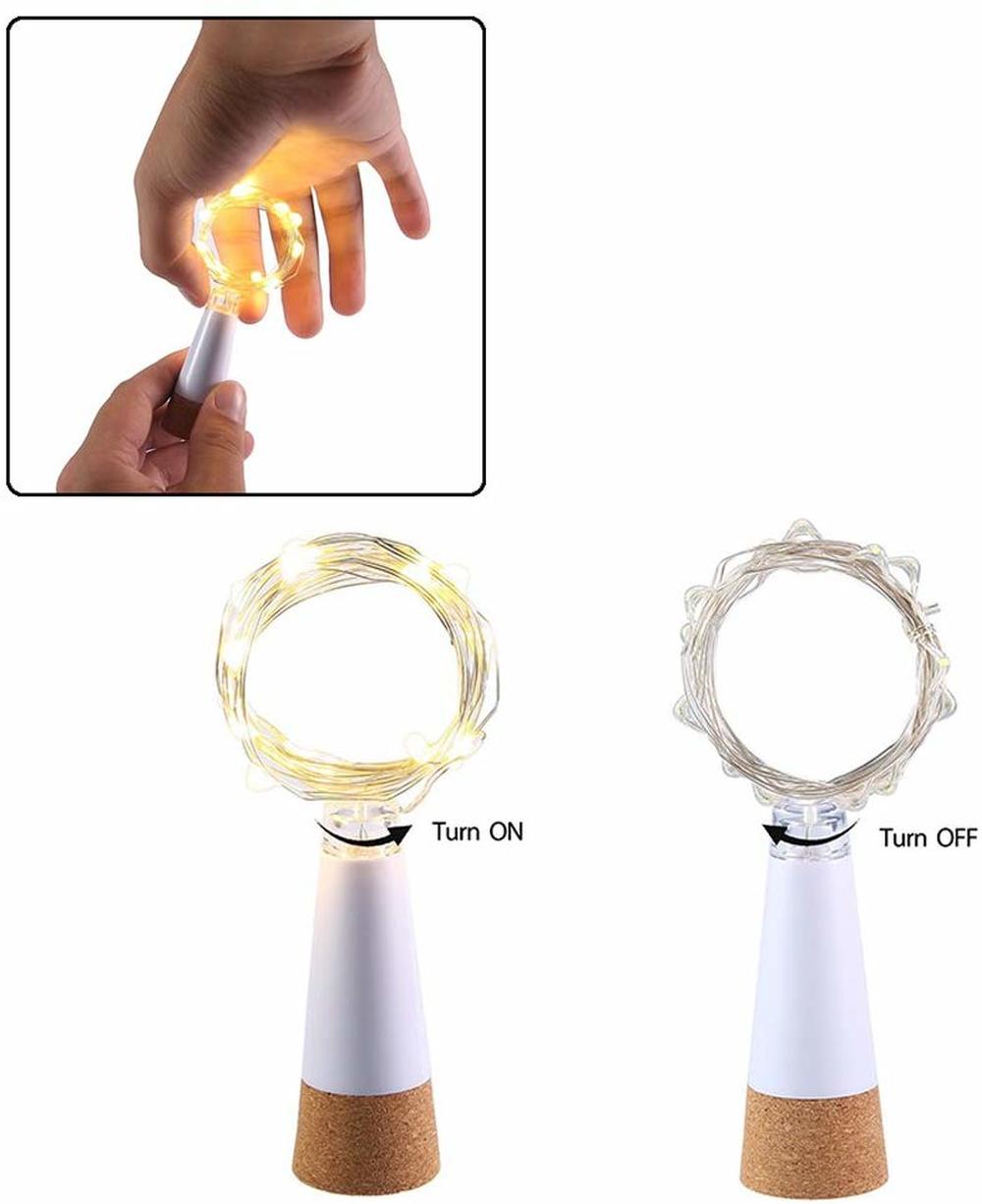 2m 20 LED Cork Bottle Fairy Li - đánh giá và giá Decor Lighting Cork