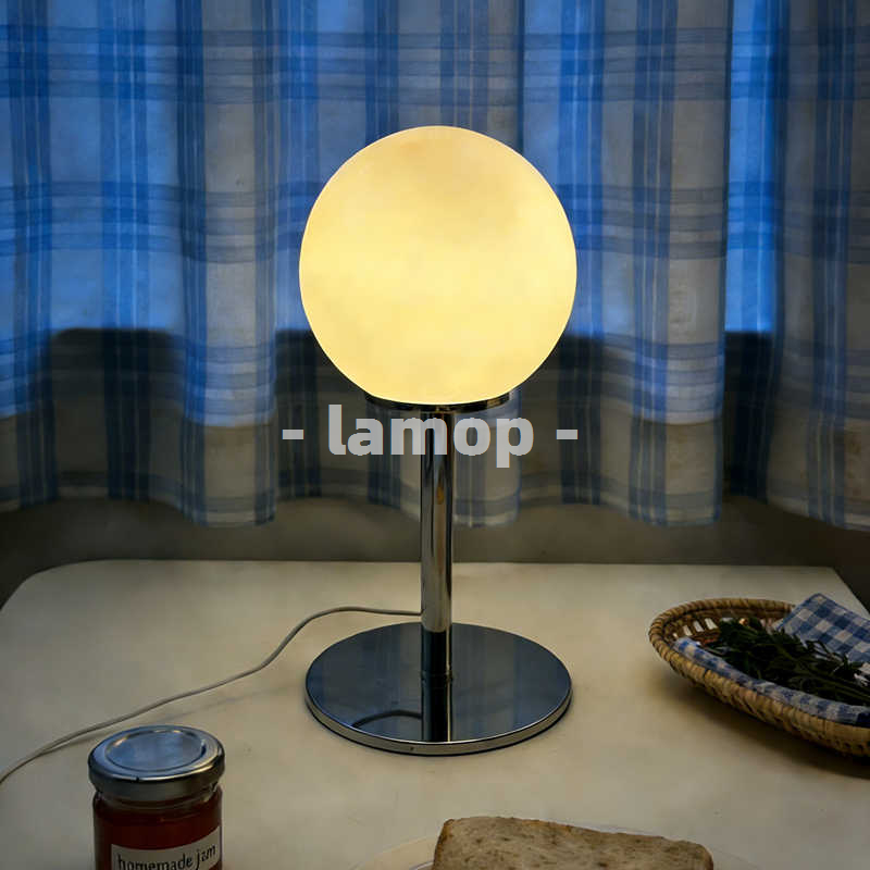 Milky White Solid Globe Chrome - đánh giá và giá Led Lighting Decor