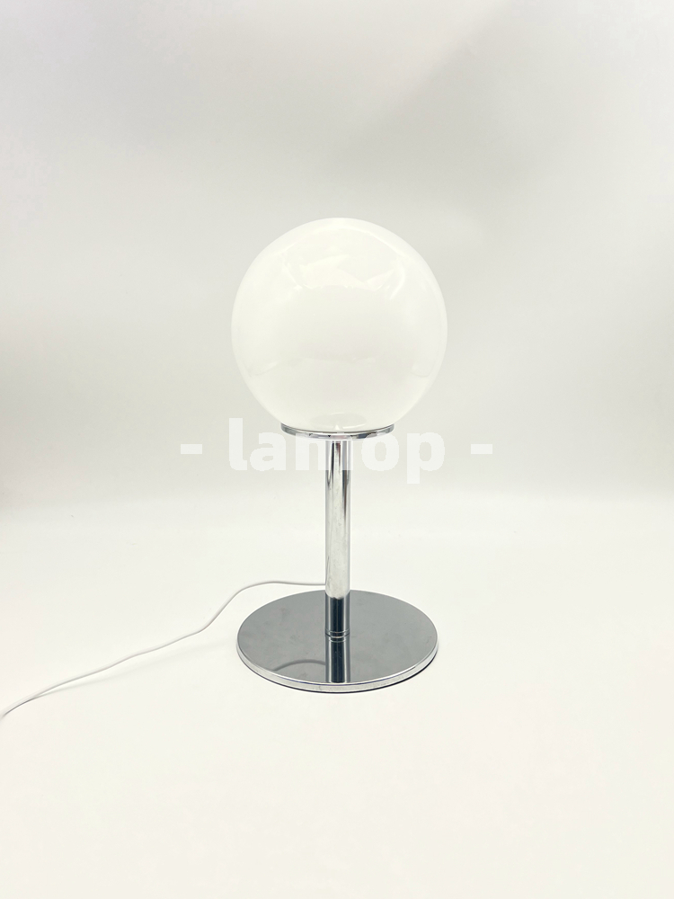 Milky White Solid Globe Chrome - đánh giá và giá Led Lighting Decor