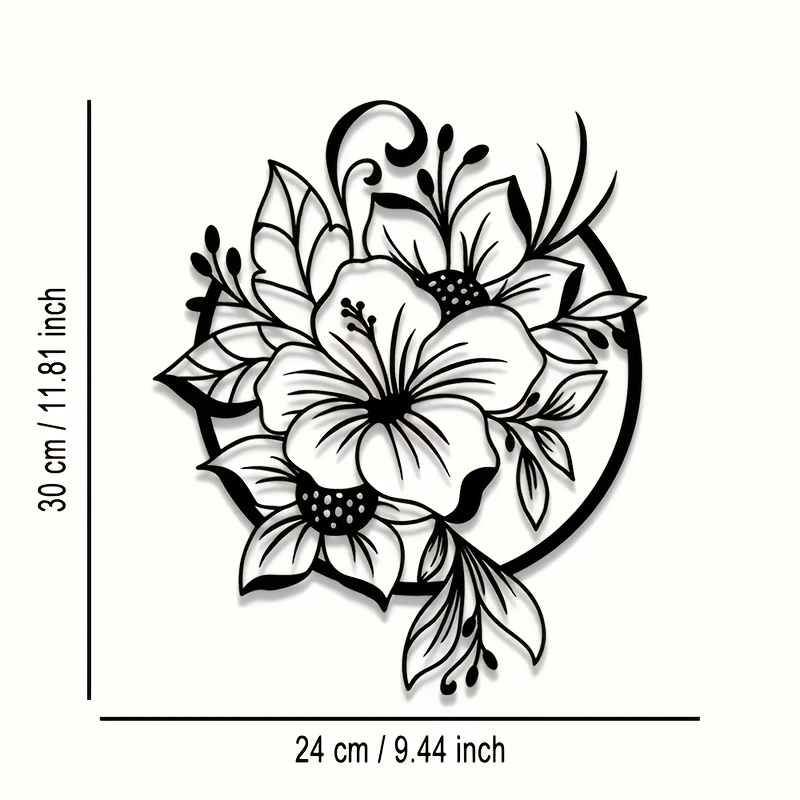 CIFBUY Metal Wall Art Lily Flo - đánh giá và giá Lighting Metal Wall Decor