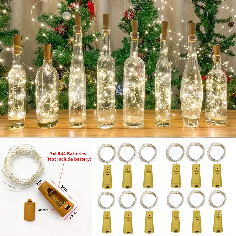 6pcs 20led Wine Bottle with Co - đánh giá và giá Decor Lighting Cork