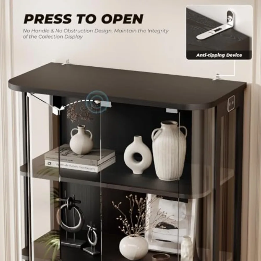 3-Tier Rounded Display Cabinet - đánh giá và giá Lighting & Home Decor Studio Photos