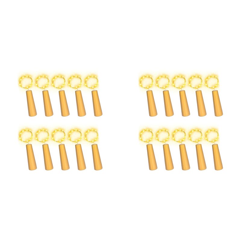 DT39 20PCS Wine Bottle Cork Li - đánh giá và giá Decor Lighting Cork