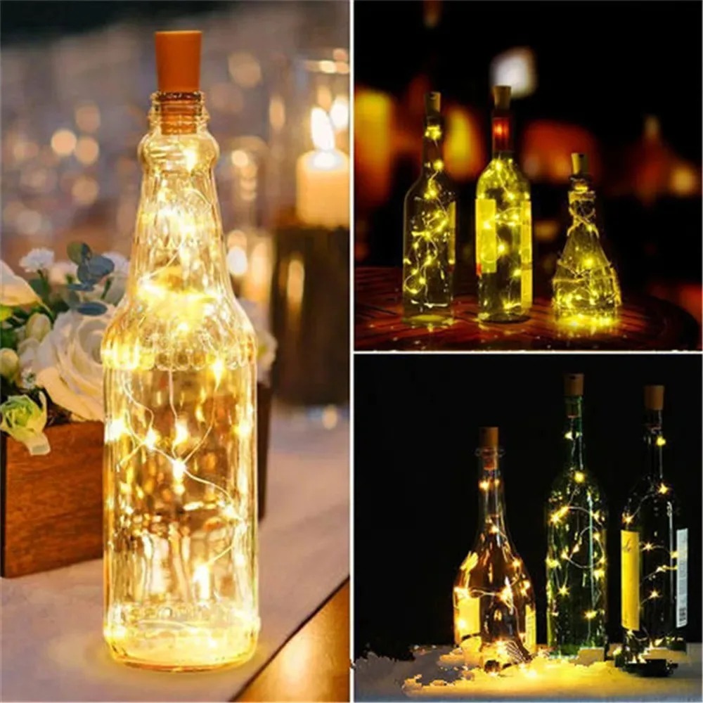 10PCS Wine Bottle LED Lights C - đánh giá và giá Decor Lighting Cork