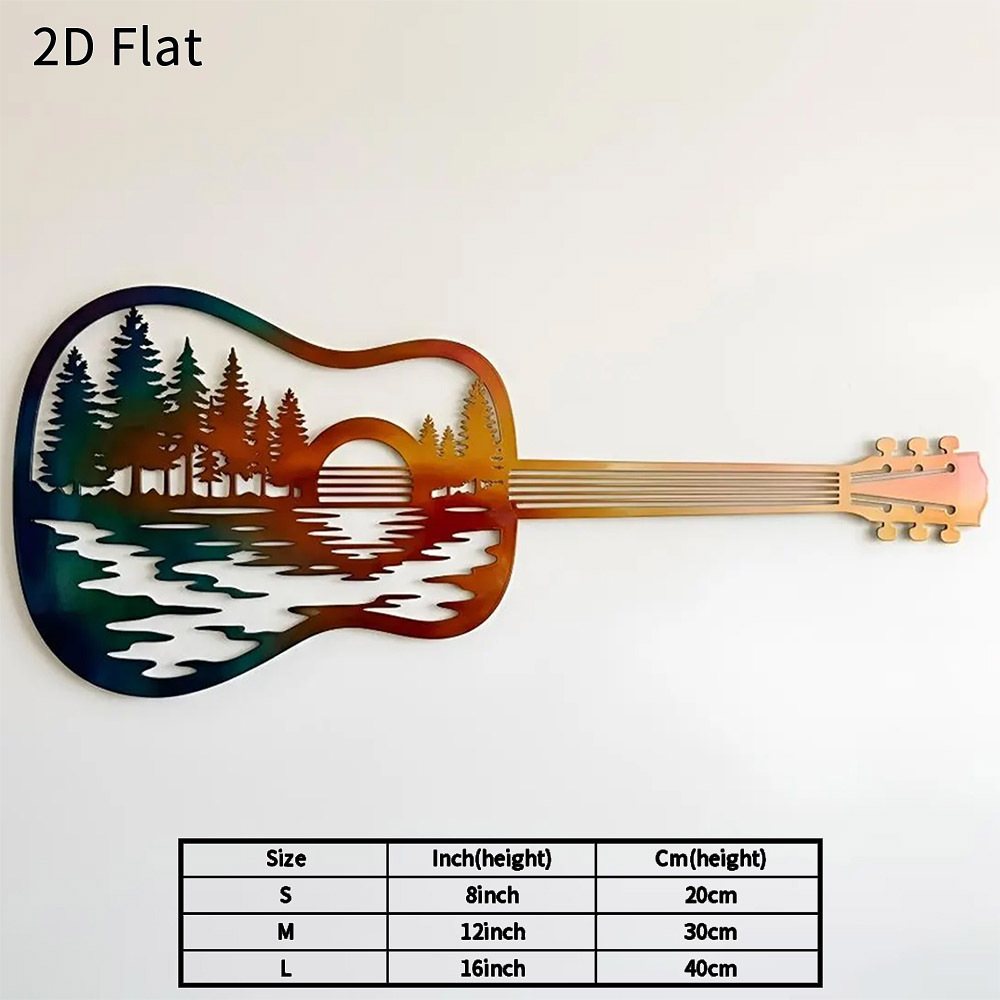 CIFBUY Iron Wall Art Guitar Su - đánh giá và giá Lighting Metal Wall Decor