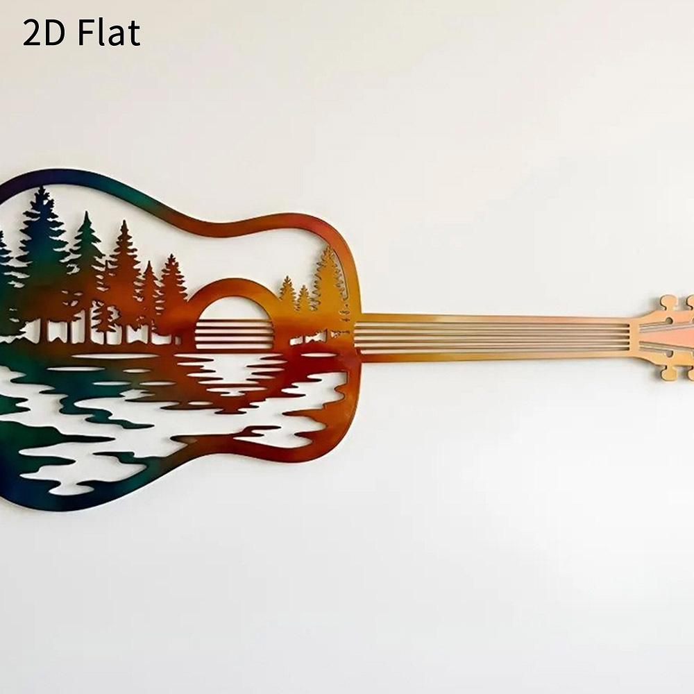 CIFBUY Iron Wall Art Guitar Su - đánh giá và giá Lighting Metal Wall Decor