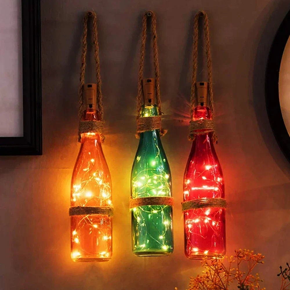 LED Wine Bottle Lights with Co - đánh giá và giá Decor Lighting Cork
