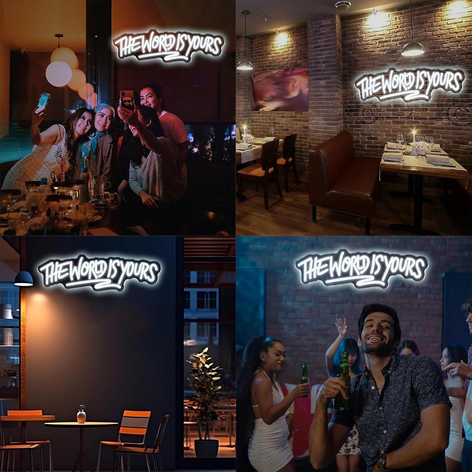 The World is Yours Neon Sign U - đánh giá và giá Wall Decor Lighting