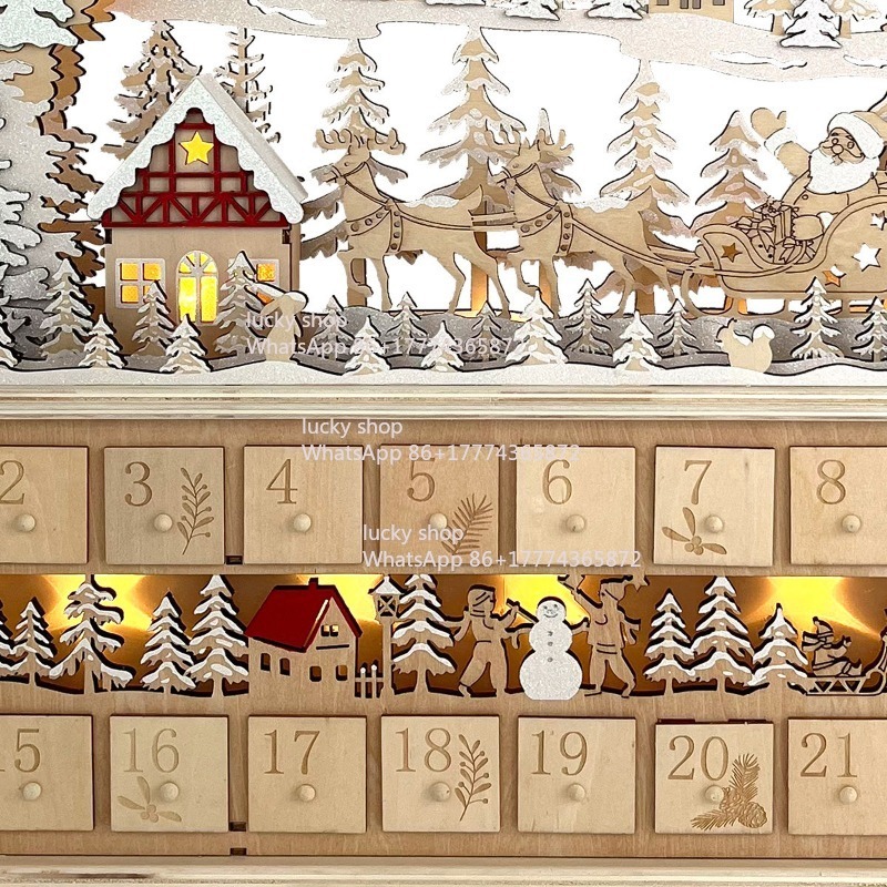 Christmas Wooden Forest Sleigh - đánh giá và giá Lighting Decor Woodbridge