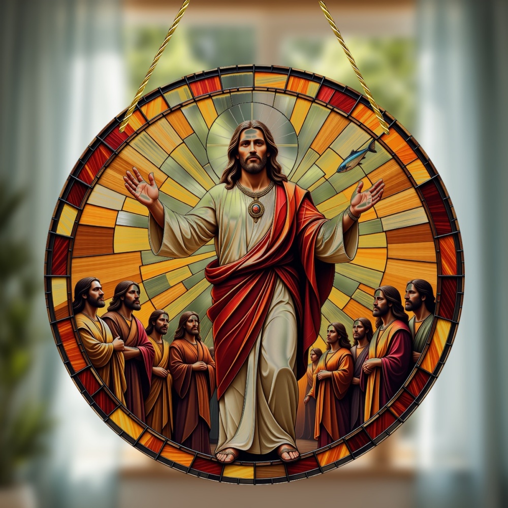 Room Decor Jesus Comes Suncatc - đánh giá và giá Lighting Decorative