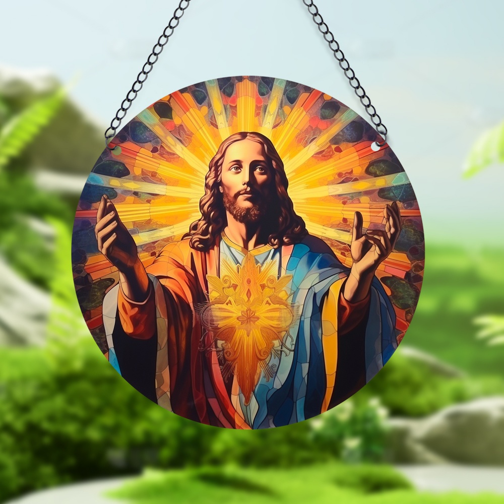 Room Decor Jesus Comes Suncatc - đánh giá và giá Lighting Decorative