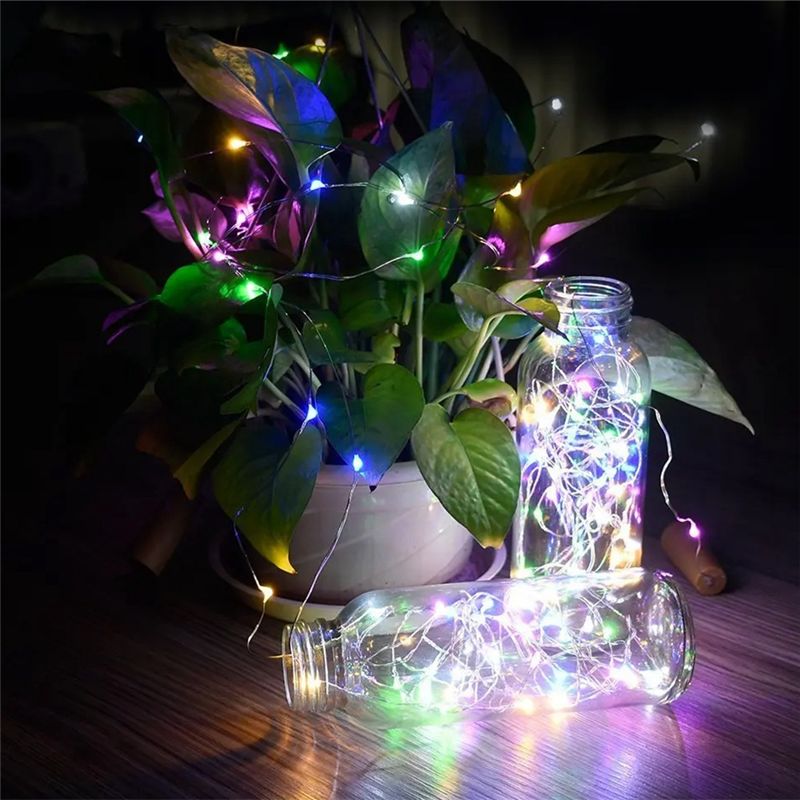 AT02-Set Of 10 Solar LED Fairy - đánh giá và giá Decor Lighting Cork