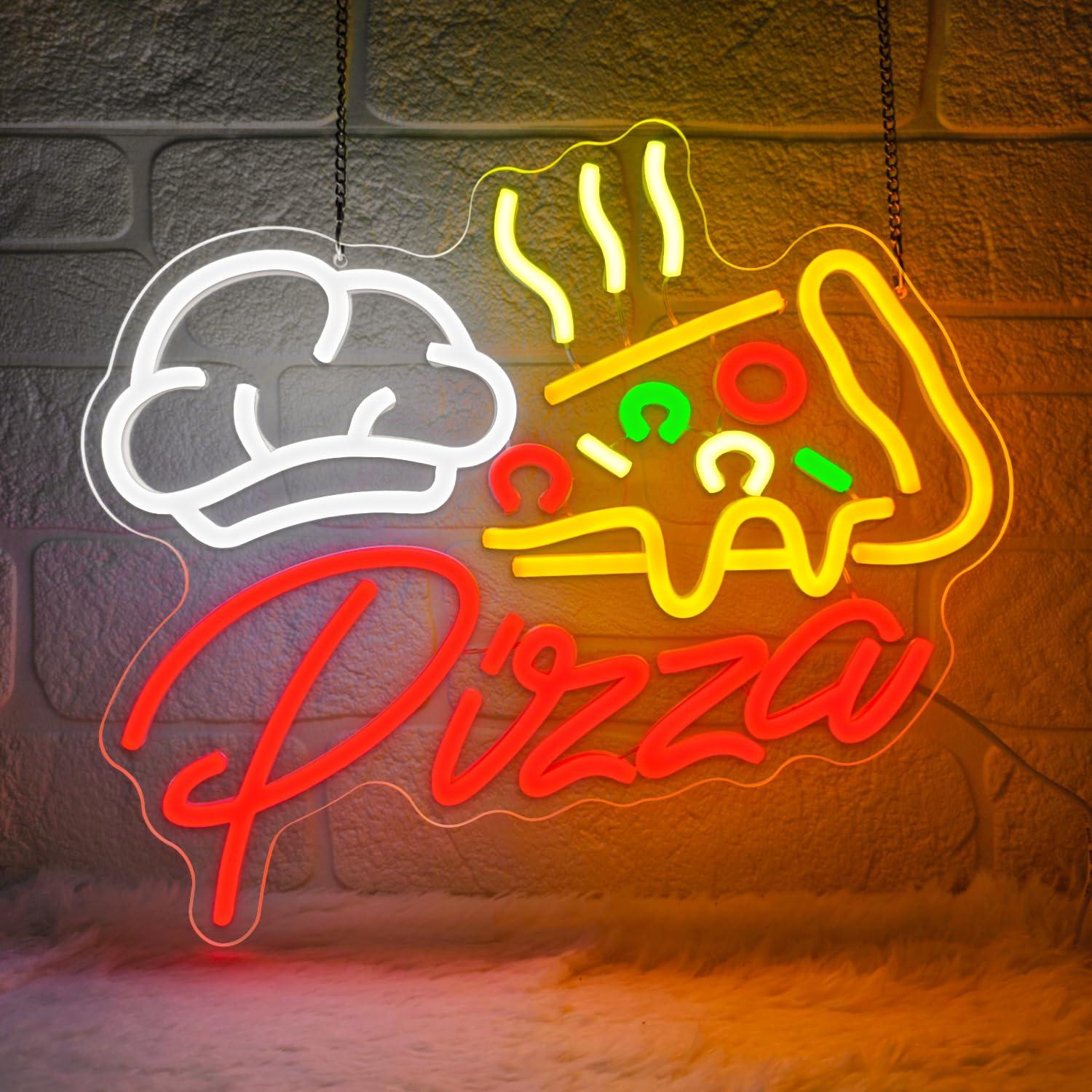 Pizza Neon Sign Colorful Pizza - đánh giá và giá Wall Decor Lighting